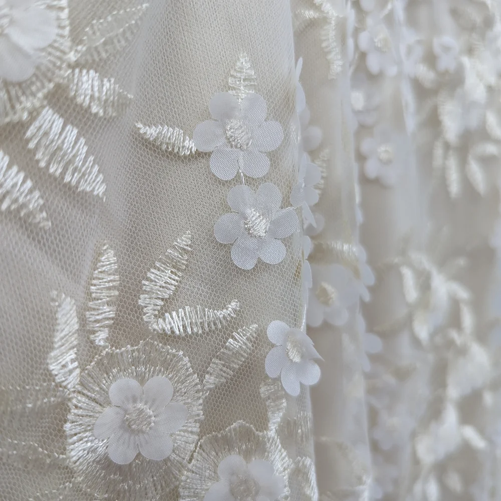 NWT LULU'S Flourishing Embroidered Lace Fit & Flare Midi Dress - Picture 5 of 10